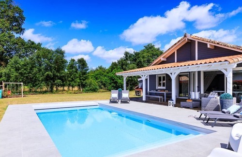 Tosse Villa | Very beautiful villa, heated swimming pool, large garden, village 500m, beaches 8km