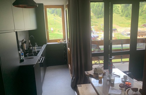 Macot-la-Plagne Apartment | Very bright apartment, balcony, splendid view of the ski slopes La Plagne