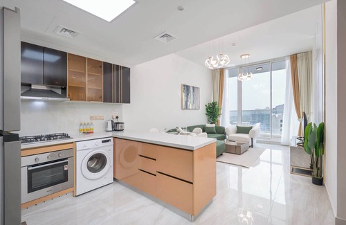 Dubai Apartment | Vibrant Al Furjan Unit Sleeps 4 with Pool and Gym