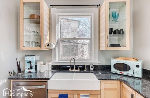 Central Colorado Springs Apartment | Victorian Duplex Renewed Interiors Walk to DT