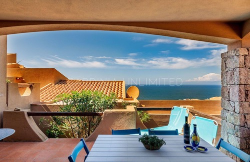 Costa Paradiso Villa | Villetta Rosada: seaview and a shared pool