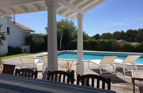 Moliets-et-Maa Villa | Villa 4*, 4 bedrooms, large heated pool, between golf and beach