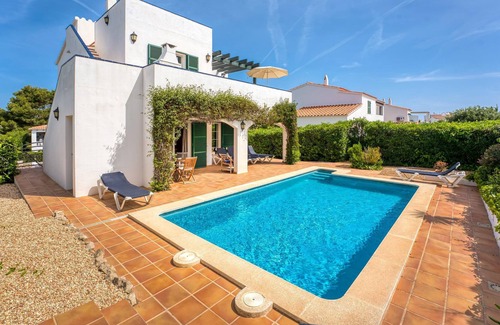 Puerto Luz Villa | Villa 'Addaia' with sea views, private pool, garden, terrace and Wi-Fi