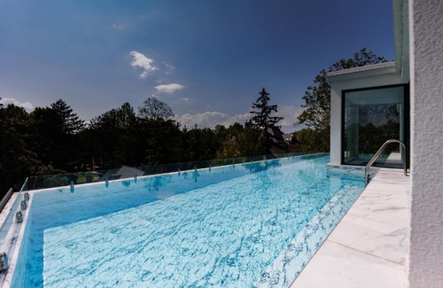 Siofok Aranypart Apartment | Villa Bauhaus Penthouse Wellness Apartman 1