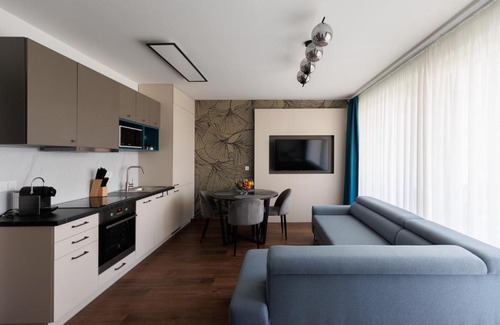 Siofok Aranypart Apartment | Villa Bauhaus Wellness Apartman 102