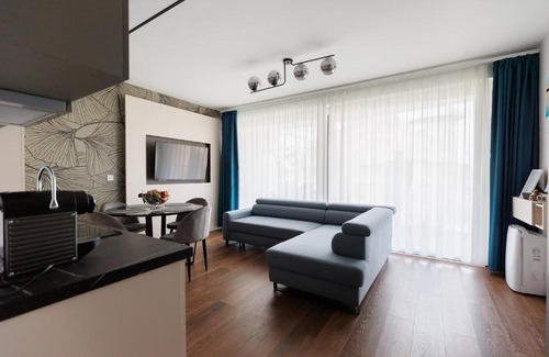 Siofok Aranypart Apartment | Villa Bauhaus Wellness Apartman 102