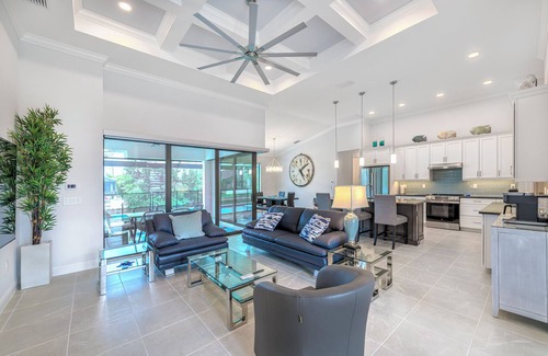 Burnt Store House | VILLA BRILLANTE, A BRAND NEW Luxury Waterfront home Pool/Spa & Gulf Access
