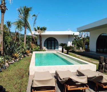 Kaliasem Villa | Villa Cactus is far from home but like your home Villa Cactus 3 BR isn't just a tropical villa in the heart of a coconut grove it's a feeling Next door Villa Sungai also offers 2 BR and 1 Bungalow Ability to accommodate 12 people