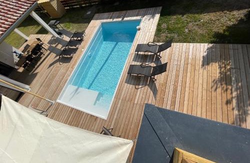 Lit-et-Mixe House | Villa confort piscine chauffée*/10KM CONTIS Plage