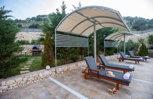 Eleios-Pronnoi Villa | Villa 'Dalasvillas Skala Acqua' with Sea View, Wi-Fi and Air Conditioning