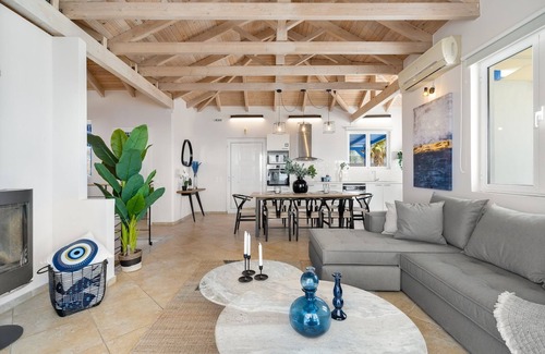 Tersanas Villa | Villa Hemera, ocean view private heated pool