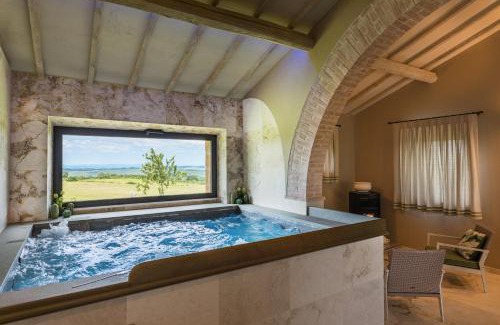Pienza Villa | Villa I Cipressini piscina riscaldata spa Toscana