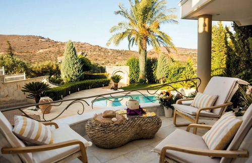 Skotino Villa | Villa Kokalis Resort 1 with swimming pool, spectacular water parks, golf, tennis