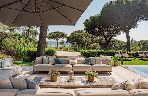 Cote d'Azur- French Riviera Villa | Villa Le Faune - Ultra-Luxurious 10-Bedroom Villa Staffed w/Sea View, Tennis