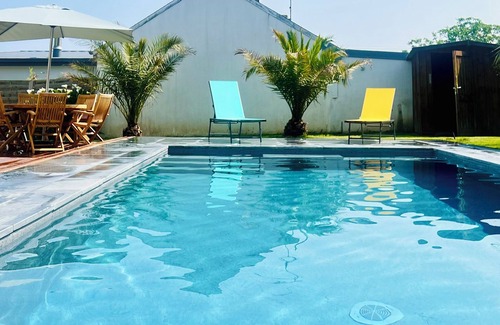 La Foret-Fouesnant Villa | Villa Leonic - Swimming pool and Jacuzzi