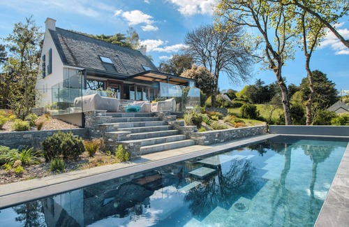 Baden House | Villa Mané - Piscine - Spa - Vue Imprenable - Terrasse