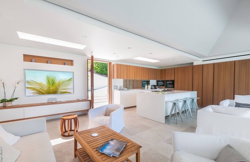 Barriere des Quatres Vents Villa | Villa Palm | Ocean View - Located in Wonderful Grand Cul de Sac with Private Pool