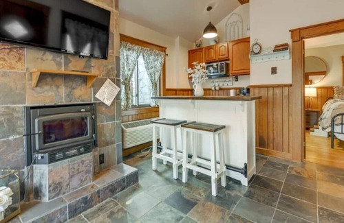 Bryson City Cabin | Village 37 Stone Cabin with Private Hot Tub