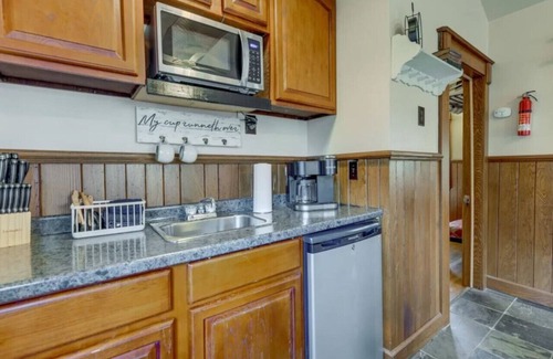 Bryson City Cabin | Village 37 Stone Cabin with Private Hot Tub