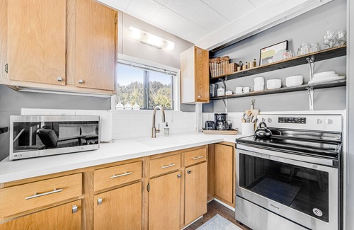 Guerneville Cottage | Vineyard view studio by Russian River w/private balcony, patio, grill, & WiFi