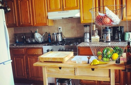 Columbia Street Waterfront District Apartment | Vintage 2BD and office with garden terrace on Columbia Waterfront Brooklyn