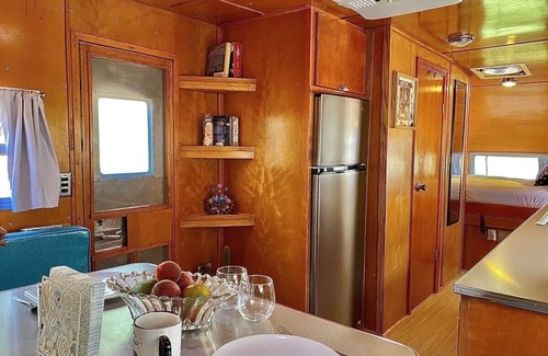 Burton House | Vintage RV and outdoor space minutes from Round Top and Brenham!