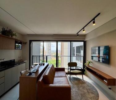Setor Bueno Apartment | Viva a sofisticação do Parque Vaca Brava - Apê de luxo 6 pessoas
