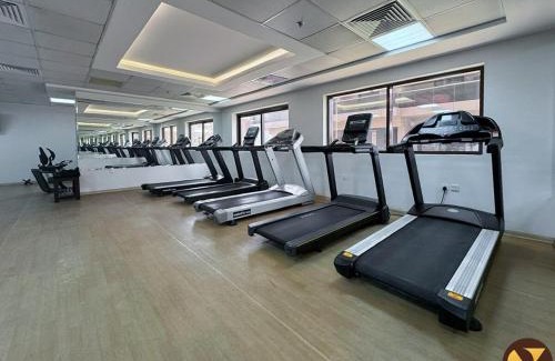 Dubai Sports City Apartment | Vogue Elite Sports City One Bedroom Apartment with Balcony with Golf Views