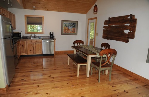 Rileyville Cabin | "Walden" Modern Cabin on 54 Riverfront Acres along Shenandoah River w/Hot Tub