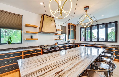 Benton Harbor House | Walk to Lake Michigan: Luxe Home in Benton Harbor!