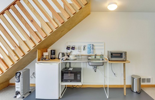 Seal Rock Apartment | Walk to Ocean! Forested Oregon Coast Getaway