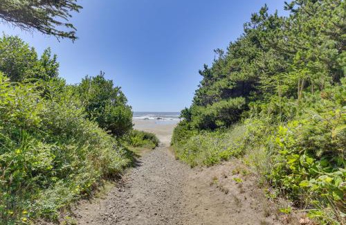Seal Rock Apartment | Walk to Ocean! Forested Oregon Coast Getaway