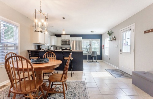 Babe Denny House | Walk to Stadium & Convention, Pet-Friendly Home Well-Stocked and Private Hot Tub