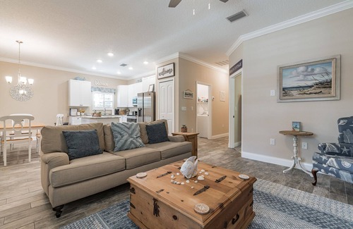 Palm Coast House | Walk to the Beach, Grocery, & Eateries! Kayak, Trail Bike, Boat, Fish, Sightsee.