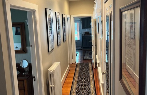 Saratoga Springs Apartment | Walk to the track from your downtown Saratoga Apt