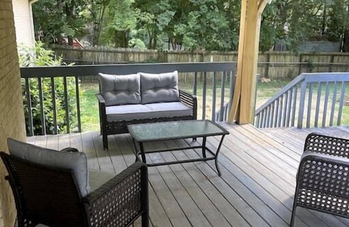 Madison House | Warm and cozy four bedroom home with fireplace.