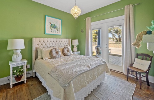 Panama City House | Watch the boats passing through Massalina Bayou from the front porch.