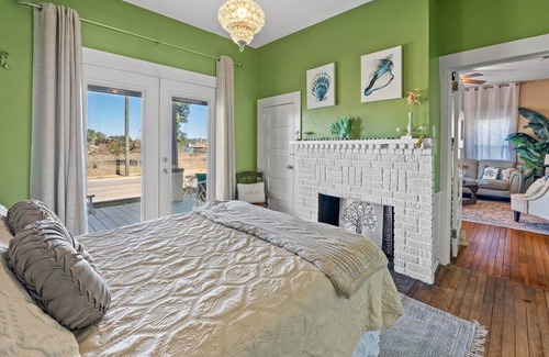 Panama City House | Watch the boats passing through Massalina Bayou from the front porch.