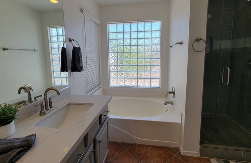 South Mountain House | Waterfall Pool Oasis, Large Master Suite, Outdoor Fireplace