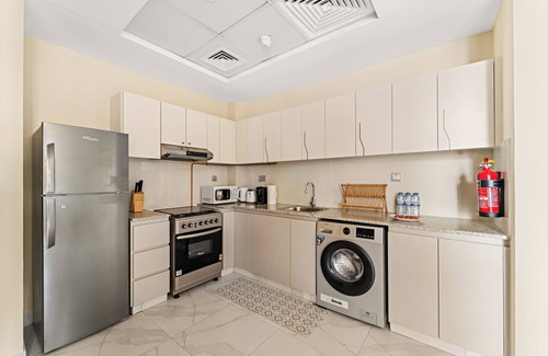 Business Bay Apartment | Waterfront + Burj Views + Aesthetic + Pool & Gym