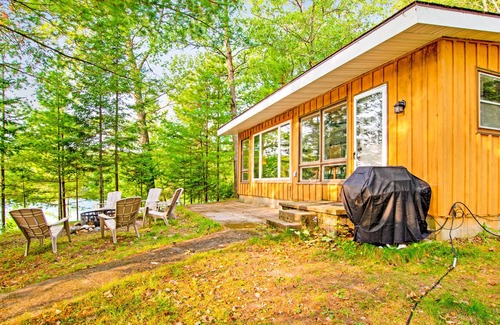 Rhinelander Cabin | Waterfront cottage on Nose Lake with 270-degree lake view, dock & firepit