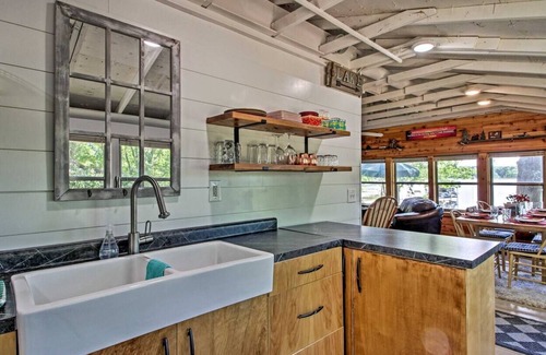 Deerwood Cabin | Waterfront Getaway w/ Beach, Paddle Boat, Fire Pit
