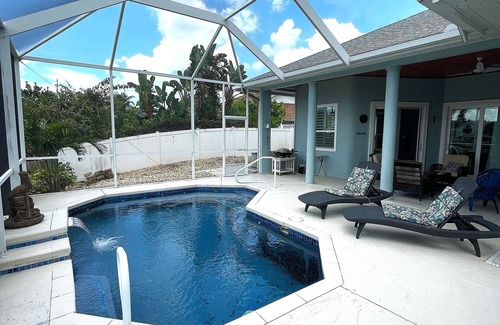 Palm Harbor House | Waterfront Home-Intercoastal Access-Boat Dock-Salt Water Screened Heated Pool