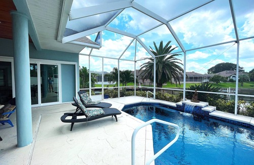 Palm Harbor House | Waterfront Home-Intercoastal Access-Boat Dock-Salt Water Screened Heated Pool