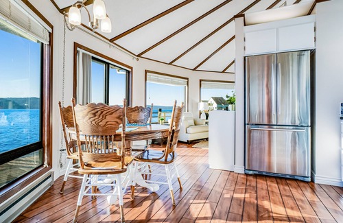 Hoodsport House | Waterfront home on Hood Canal with stunning view, deck, water access, & firepit