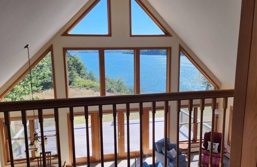 Lamoine House | Waterfront home with beautiful views of MDI and mountains.