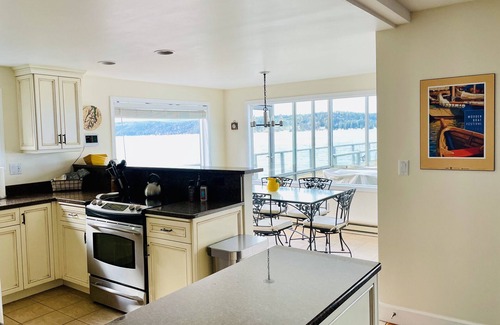 Union House | Waterfront home with dock, spacious deck & picturesque views