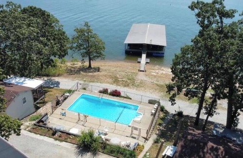 Boulder Point Cabin | Waterfront Lovers Cabin w/Pool + Dock. Pet-Friendly!
