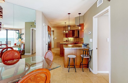 Orange Beach Condo | Waterfront oasis with direct beach access, pool, hot tub, & gym