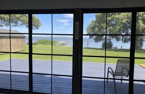 Rock Point House | Waterfront River View Home with pier and beach!